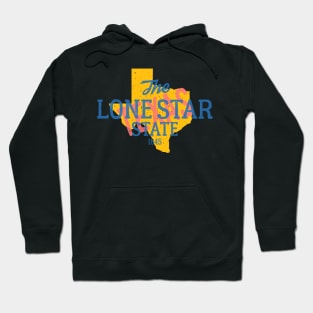 Texas logo. The Lone Star State logo. Hoodie